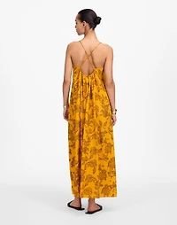 U-Neck Crossback Maxi Dress Paisley | Madewell