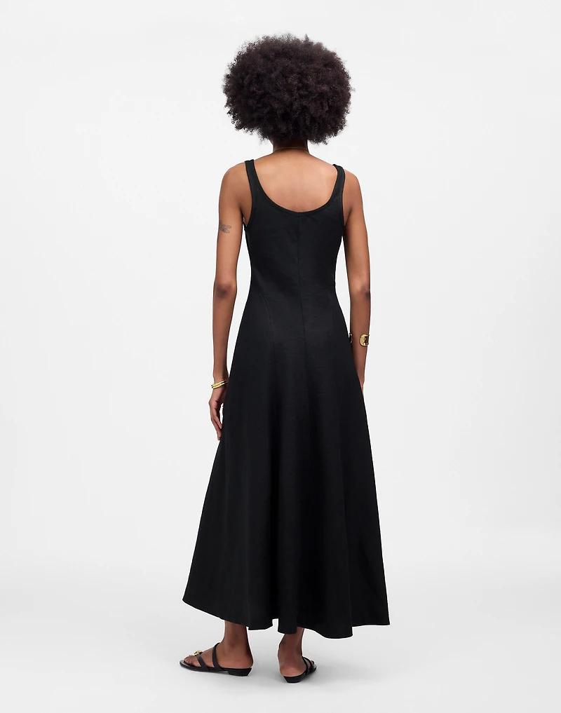 Scoopneck Sleeveless Midi Dress 100% Linen | Madewell