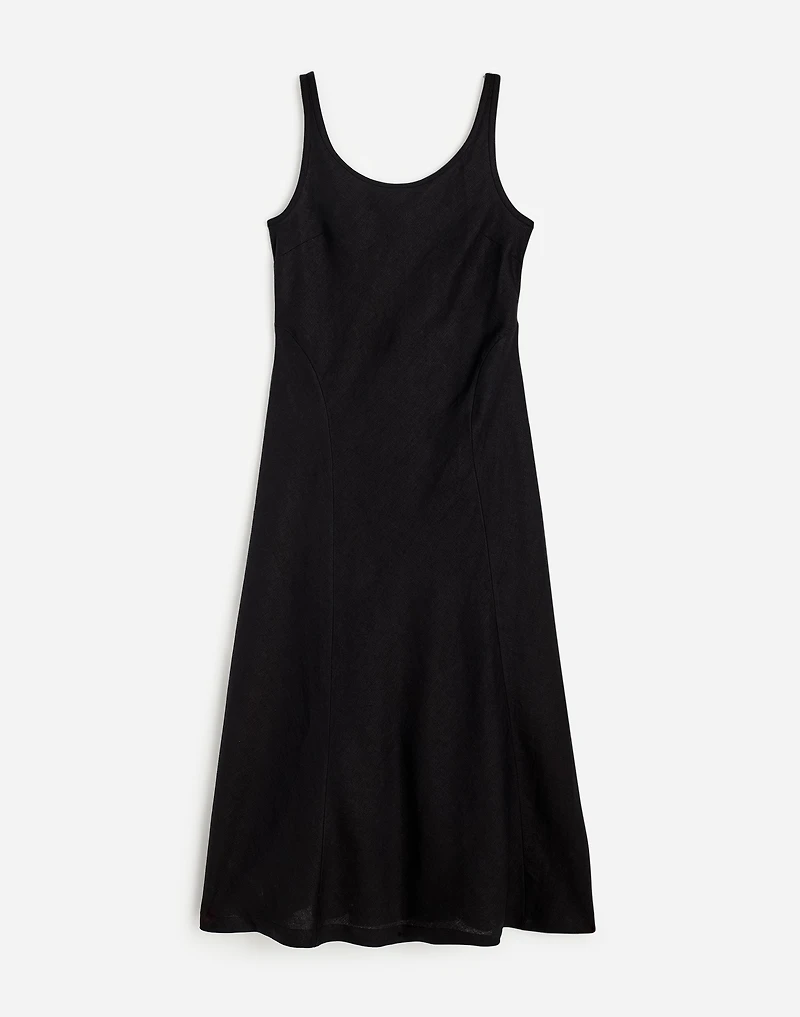 Scoopneck Sleeveless Midi Dress 100% Linen | Madewell