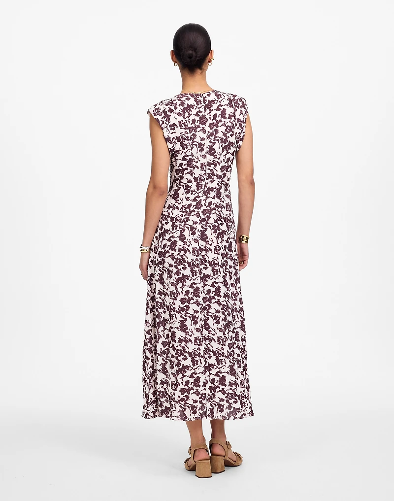 Ruched Flutter Sleeve Midi Dress | Madewell
