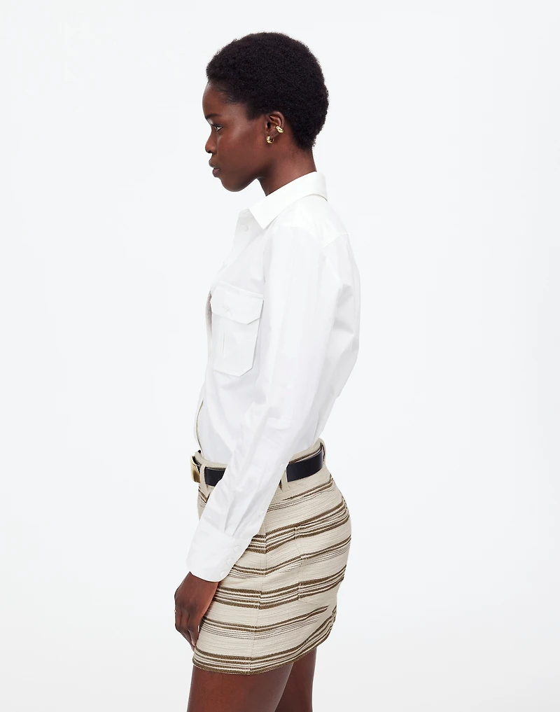 Mini Skirt in Striped Tweed | Madewell