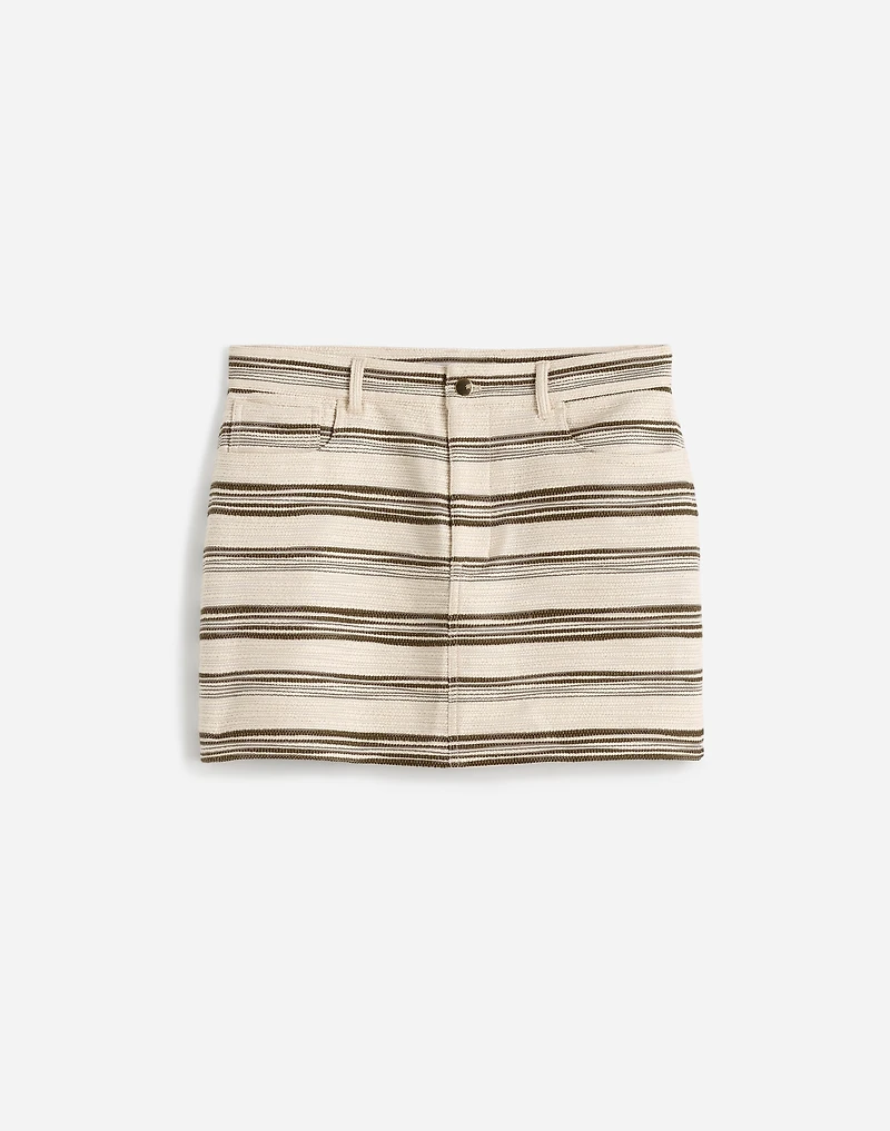 Mini Skirt in Striped Tweed | Madewell