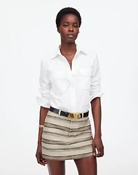 Mini Skirt Striped Tweed | Madewell