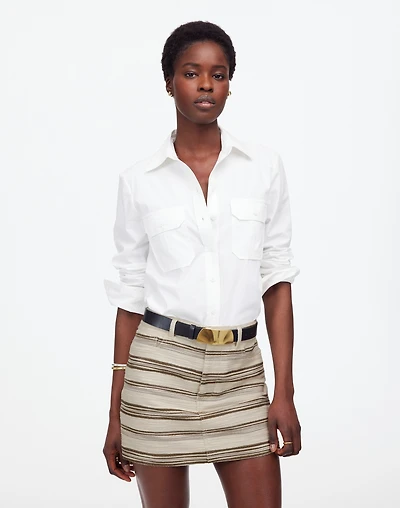 Mini Skirt in Striped Tweed | Madewell