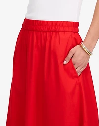 Poplin Midi Skirt | Madewell