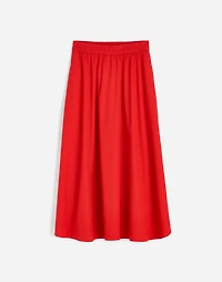 Poplin Midi Skirt | Madewell