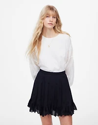 Eyelet Mini Skirt Cotton Voile | Madewell