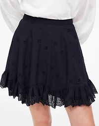 Eyelet Mini Skirt in Cotton Voile | Madewell