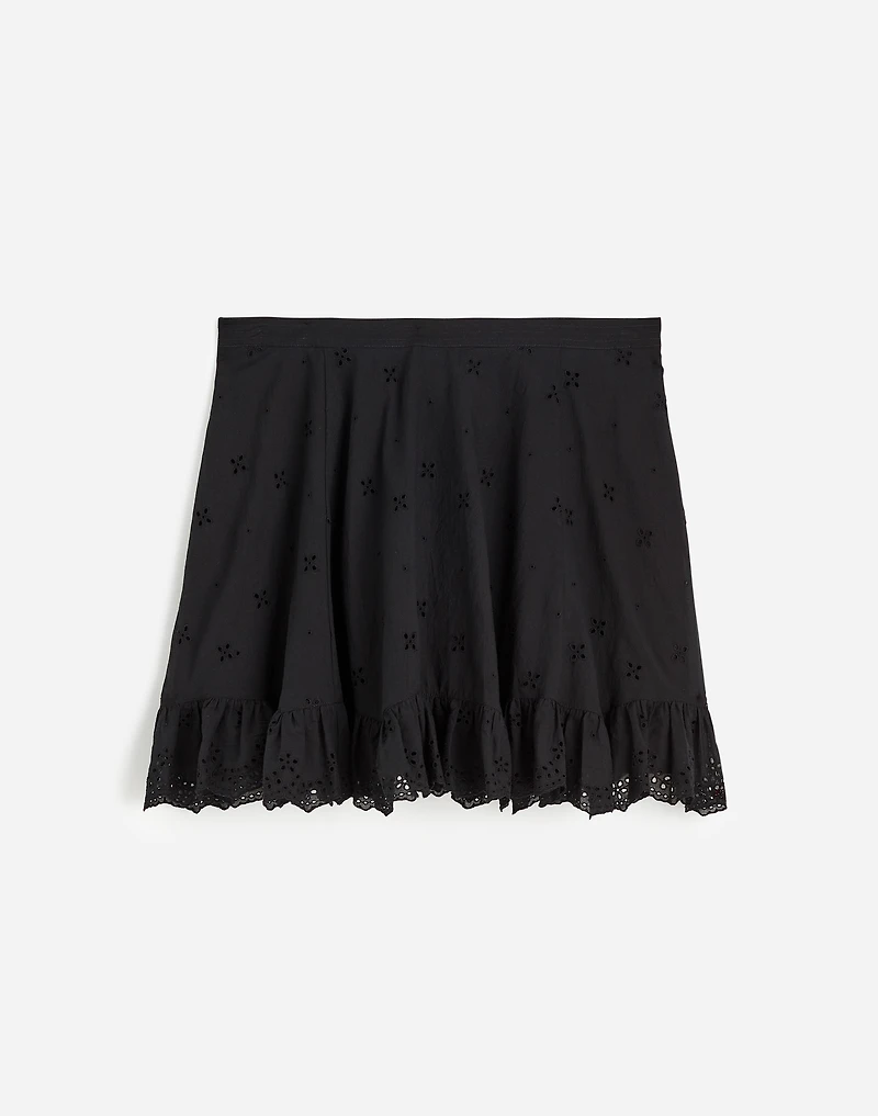 Eyelet Mini Skirt in Cotton Voile | Madewell