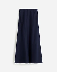 Linen Maxi Slip Skirt