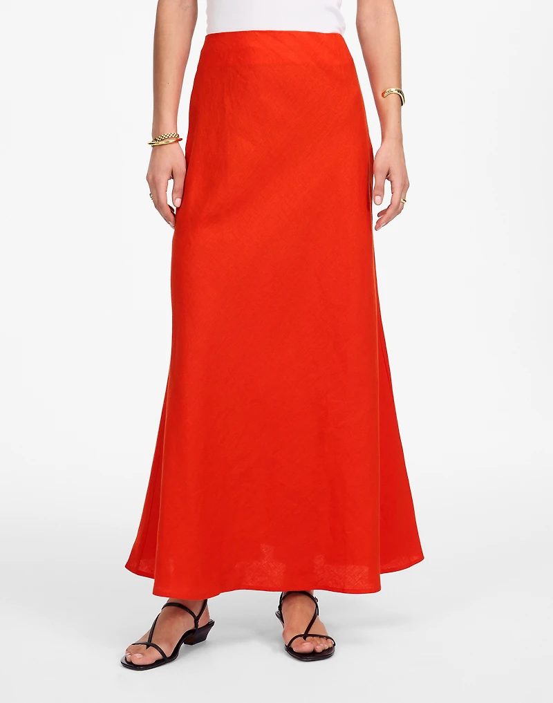 Linen Maxi Slip Skirt | Madewell