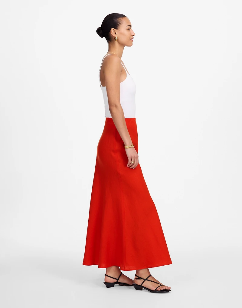 Linen Maxi Slip Skirt | Madewell