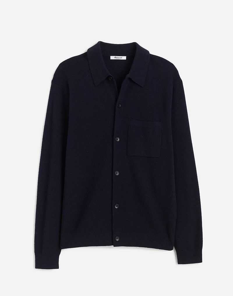 Half Milano Stitch Collared Cardigan | Madewell