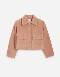 Crop Chore Jacket Suede | Madewell