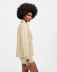 Long Chore Jacket Stripe | Madewell