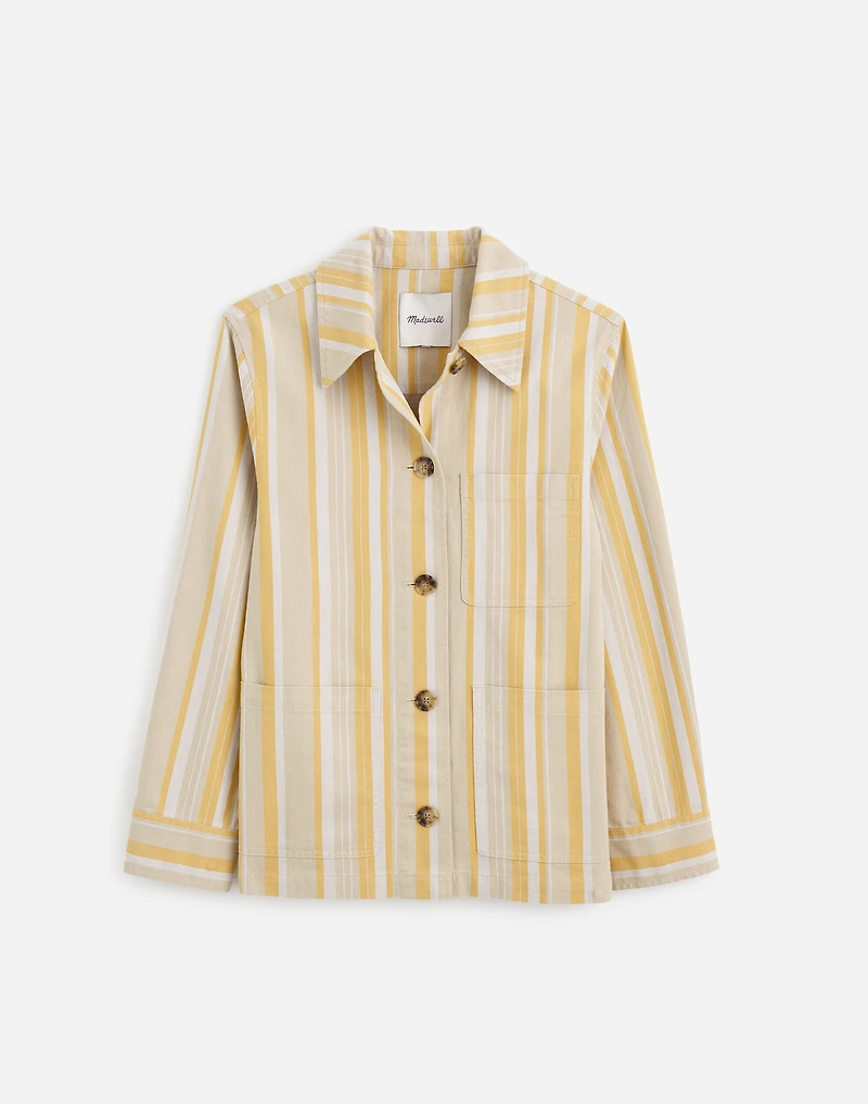 Long Chore Jacket Stripe | Madewell