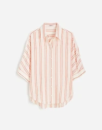 Oversized Pleated-Sleeve Button-Up Shirt | Madewell