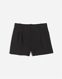 Easy Pleated Trouser Shorts in Crepe