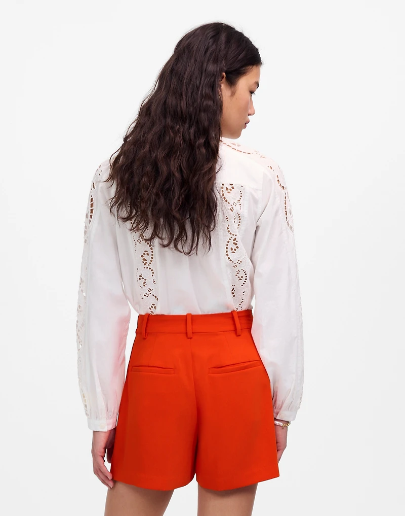 Easy Pleated Trouser Shorts Crepe | Madewell