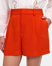 Easy Pleated Trouser Shorts Crepe | Madewell