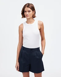 The Drapey Twill Pleated Short | Madewell