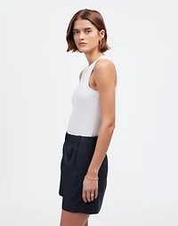 The Drapey Twill Pleated Short | Madewell