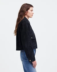 Crop Chore Jacket in Suede | Madewell