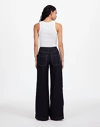 The Tall Zoe Relaxed Wide Pant in 100% Linen | Madewell