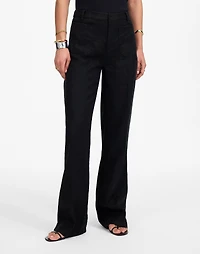 Tall Patch Pocket Flare Pant 100% Linen | Madewell