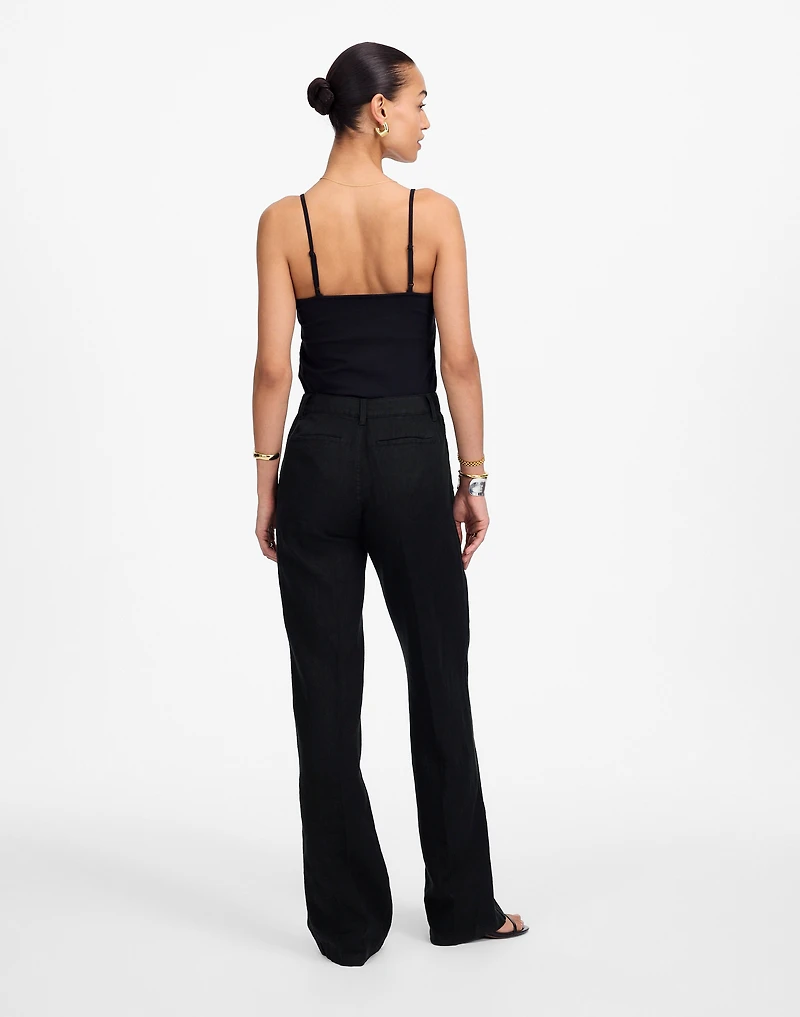 Tall Patch Pocket Flare Pant 100% Linen | Madewell