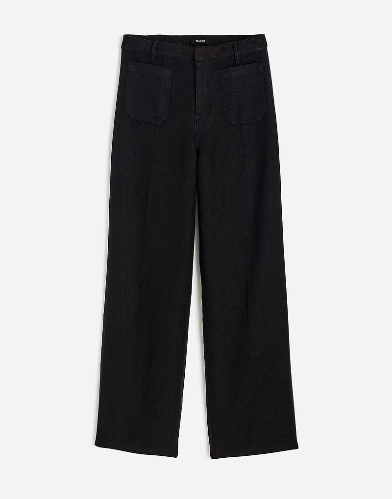 Tall Patch Pocket Flare Pant 100% Linen | Madewell