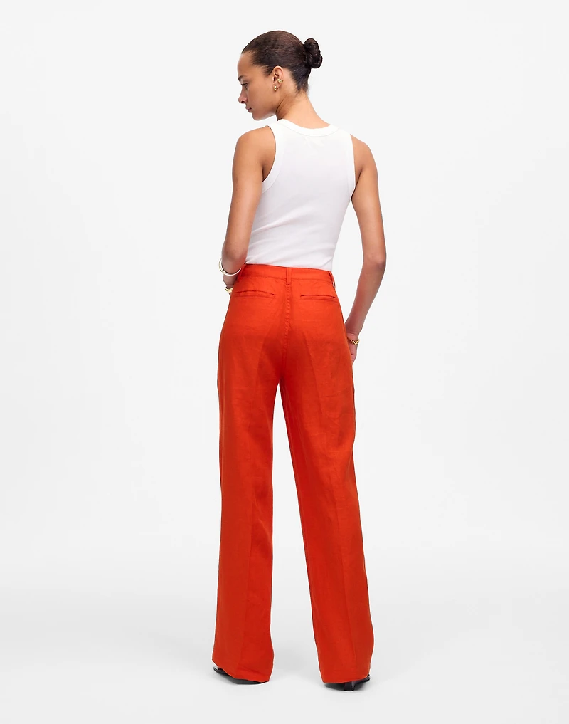 Patch Pocket Flare Pant 100% Linen | Madewell