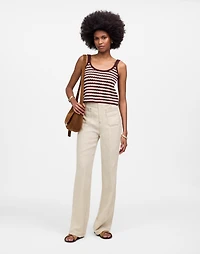 Patch Pocket Flare Pant in 100% Linen | Madewell