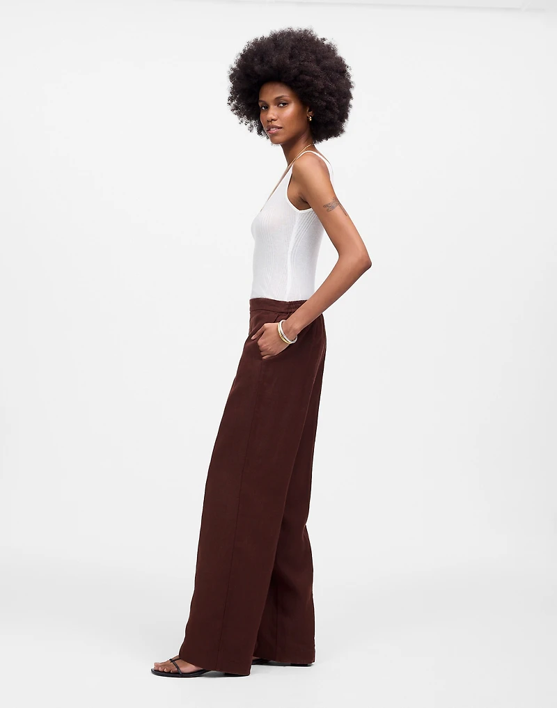 The Easy Pull-On Pant 100% Linen | Madewell