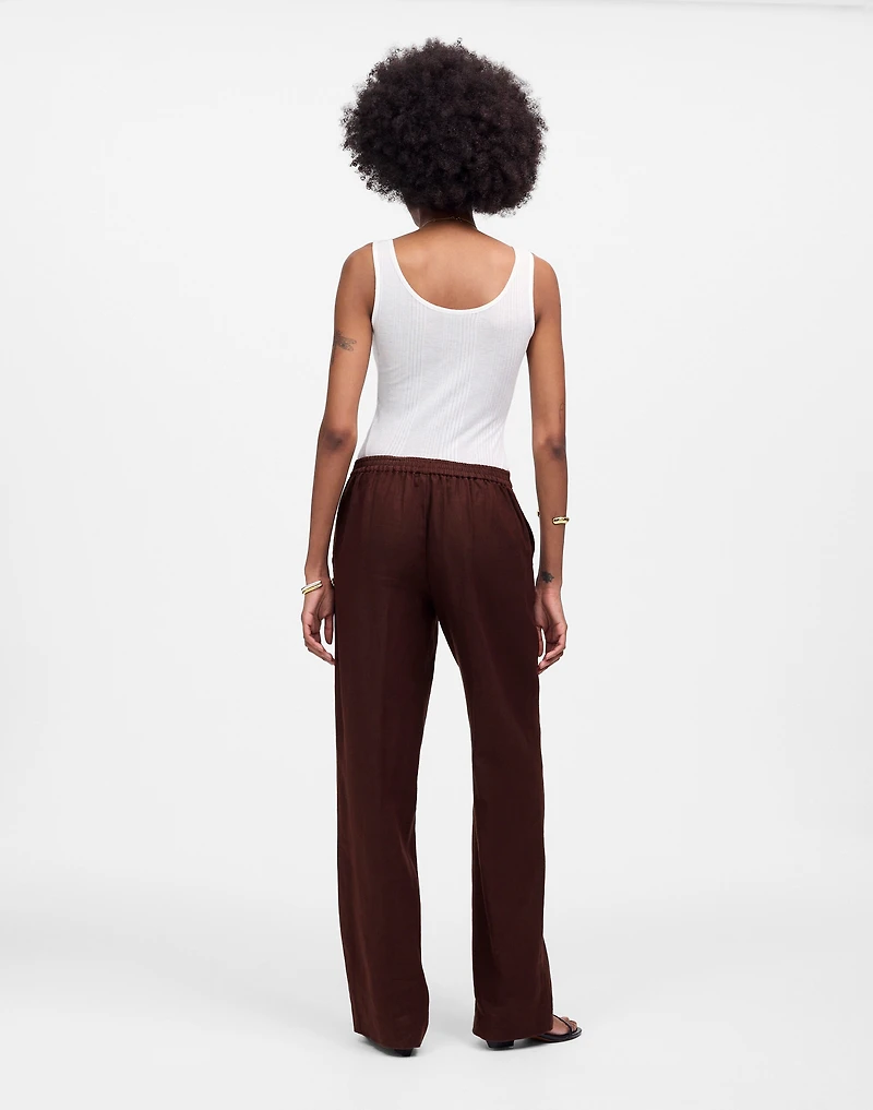 The Easy Pull-On Pant 100% Linen | Madewell