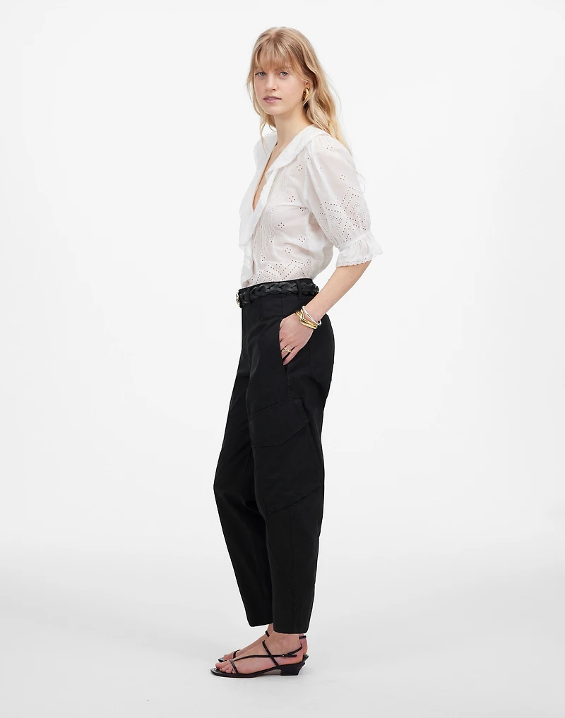 The Barrel-Leg Utility Pant Garment-Dyed Twill | Madewell