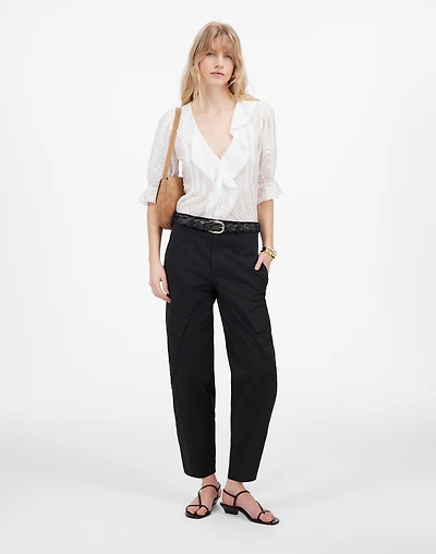 The Barrel-Leg Utility Pant Garment-Dyed Twill | Madewell