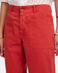 The Taper-Leg Utility Pant Garment-Dyed Twill | Madewell