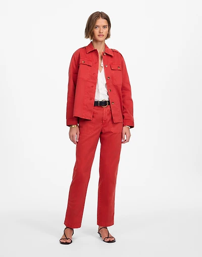 The Taper-Leg Utility Pant Garment-Dyed Twill | Madewell