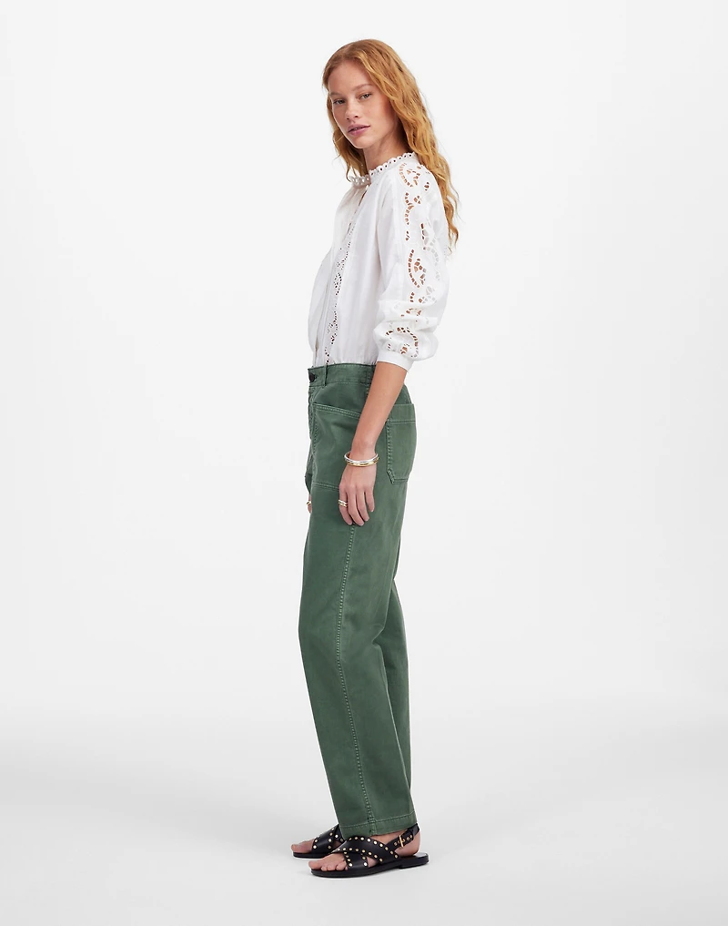 The Taper-Leg Utility Pant Garment-Dyed Twill | Madewell