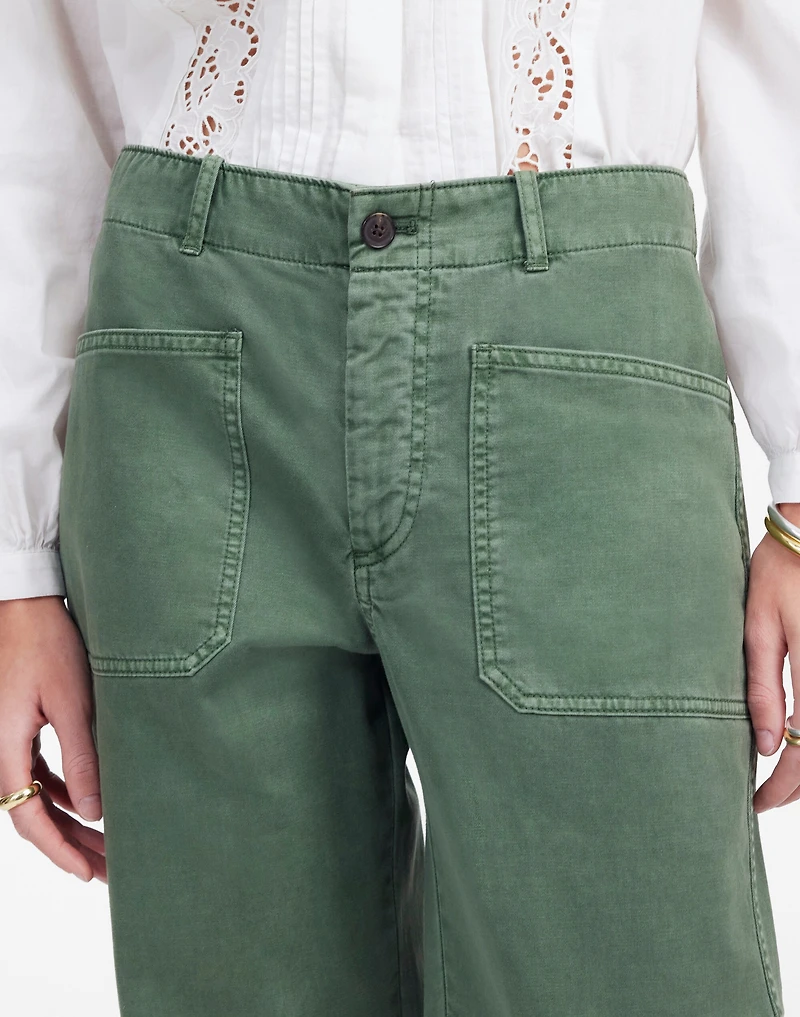 The Taper-Leg Utility Pant Garment-Dyed Twill | Madewell