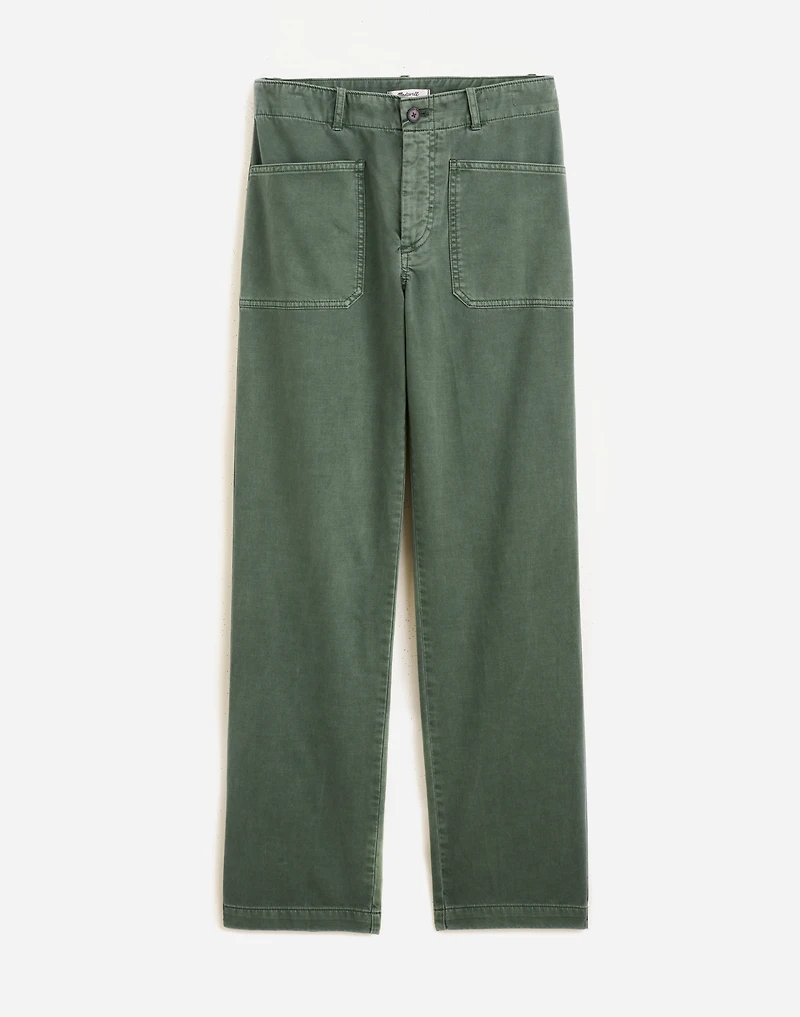 The Taper-Leg Utility Pant in Garment-Dyed Twill | Madewell