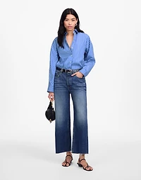 Poplin Oversized Long Button-Up Shirt | Madewell
