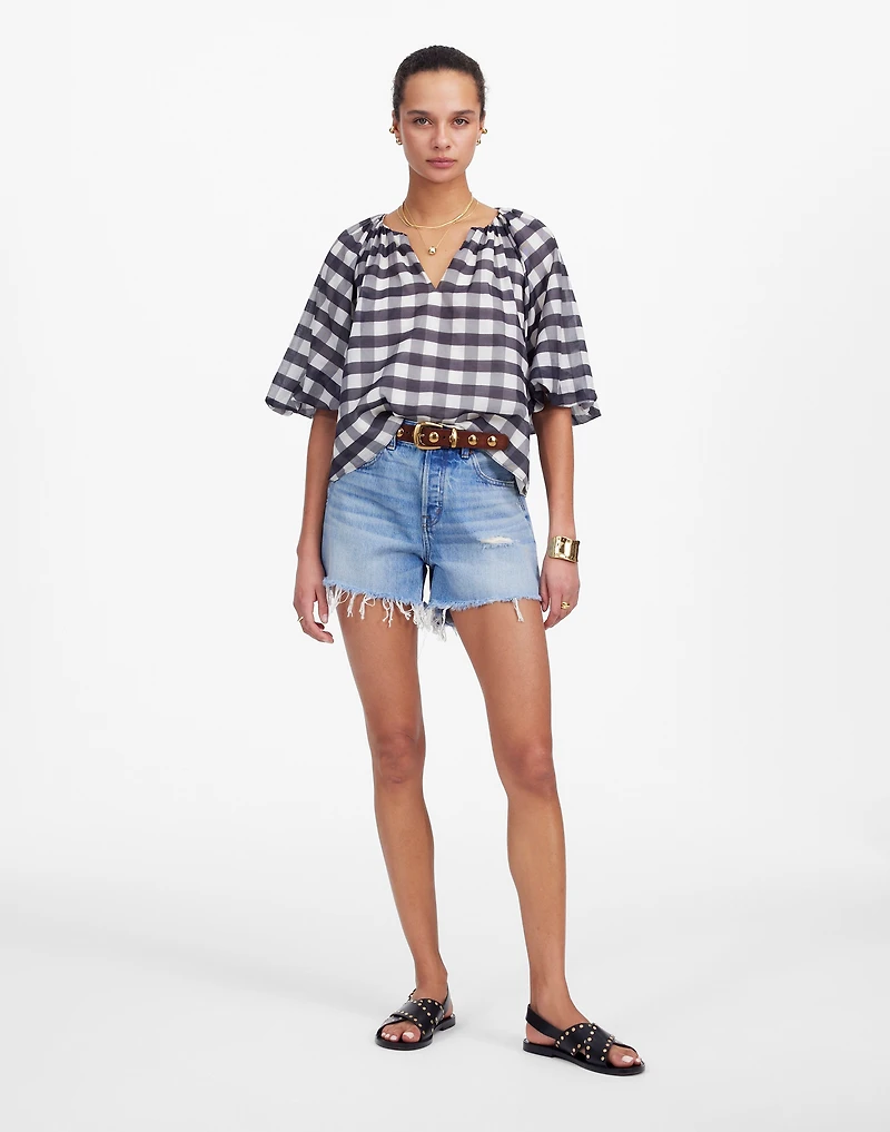 Bubble-Sleeve Top | Madewell