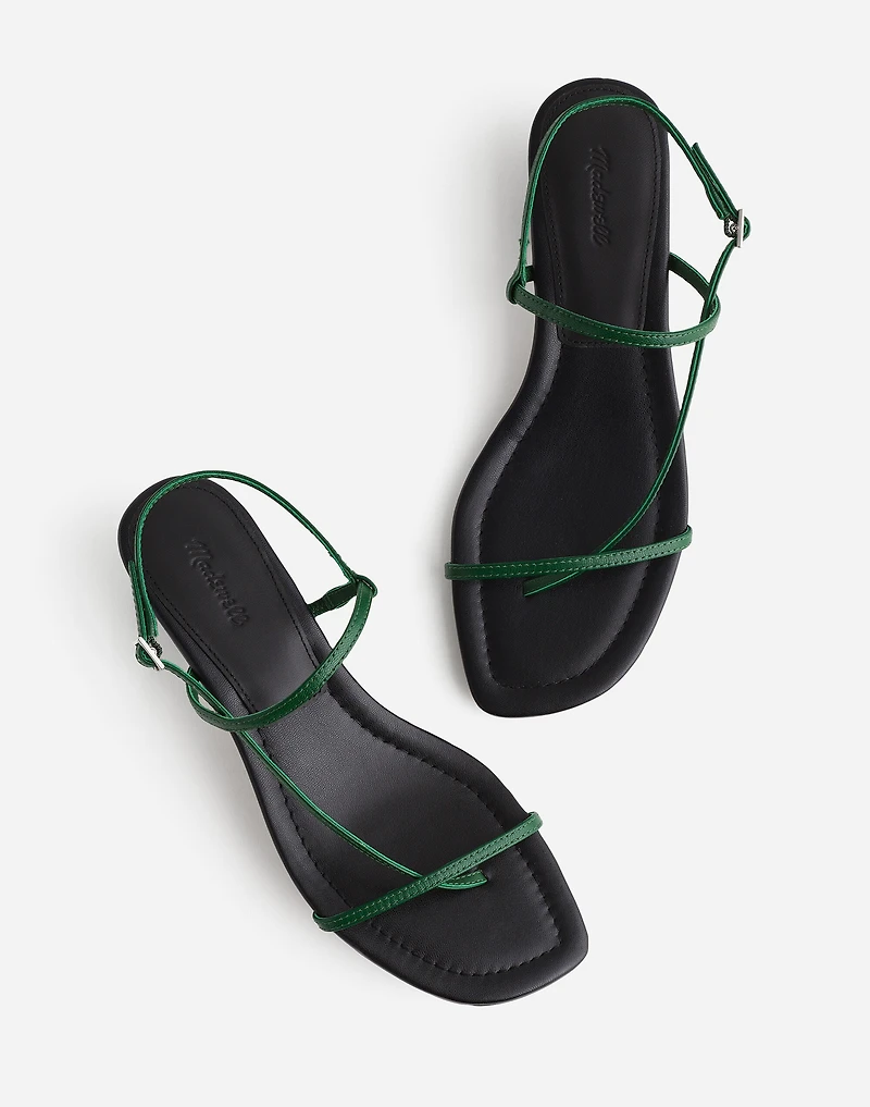 The Maycie Asymmetric T-Strap Sandal | Madewell