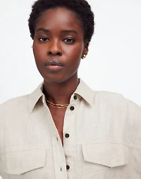 Boxy Cargo-Pocket Button-Up Shirt | Madewell