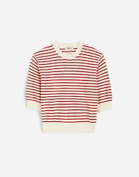 Textural-Stitch Cotton Sweater | Madewell