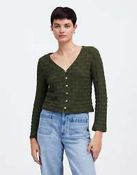Basket-Weave Stitch Long-Sleeve Sweater Tee | Madewell