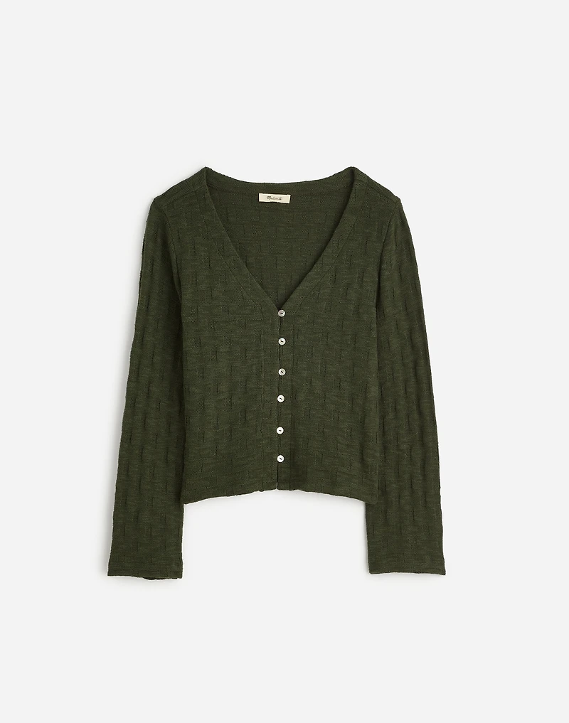 Basket-Weave Stitch Long-Sleeve Sweater Tee | Madewell