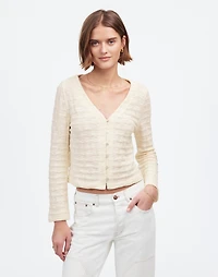 Basket-Weave Stitch Long-Sleeve Sweater Tee | Madewell